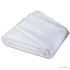 BACHE RELEVABLE 140G SERRE TUNNEL 4 SAISONS 18M² BLANCHE 13639071