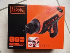 BRADE - Tournevis Sans Fil BLACK & DECKER ROTO-BIT Lithium 1.5 AH 5 Nm 180 RPM Avec 8 Embouts