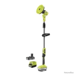 Brosse Motorisée Télescopique Ryobi R18TPS-120G 18V 2,0Ah Li-Ion One+ Rotative Brosse 15cm