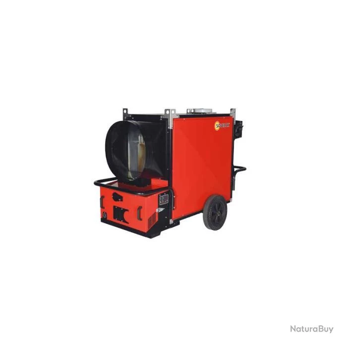Chauffage à Air Pulsé Mobile JUMBO120 Avec Brûleur Au Fuel 110,4kW 9000m3/h Sovelor 1 Chauffage à Air Pulsé Mobile JUMBO120 Avec Brûleur Au Fuel 110,4kW 9000m3/h Sovelor