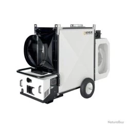 Chauffage à Air Pulsé Mobile TITAN190 Avec Brûleur Fuel 185,5kW 16m3/h Combustion Indirecte Sovelor