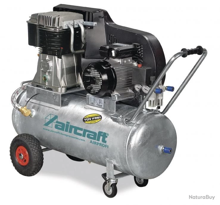 Compresseur à Courroie Huile Cuve Galvaniée 13 Bars 100 L Aircraft AIRPROFI 703/100/15 1 Compresseur à Courroie Huile Cuve Galvaniée 13 Bars 100 L Aircraft AIRPROFI 703/100/15