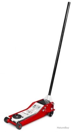 Cric Rouleur Hydraulique Extra Bas 2,5 T Double Pompe MW-Tools CAT25DL