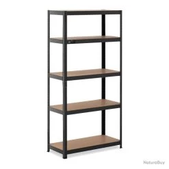 Étagère Charge Lourde étagère Métallique étagère D'atelier 90 X 40 X 180 Cm Supporte 5 X 175 Kg Gar