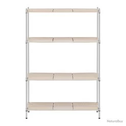 Étagère Charge Lourde Métallique Professionnel 120 X 45 X 180 Cm 1 000 Kg Tapis Compris 14_0001504