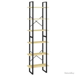 Étagère De Rangement 60 X 30 X 210 Cm Bois De Pin Massif 02_0000687
