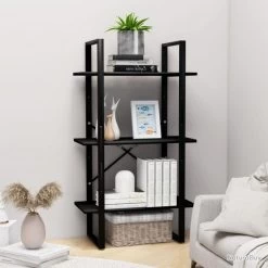 Étagère De Rangement Noir 60x30x105 Cm Aggloméré 806508