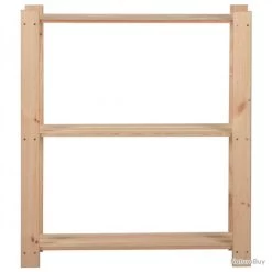 Étagère De Stockage 3 Niveaux 80x28,5x90 Cm Bois De Pin Massif 327321