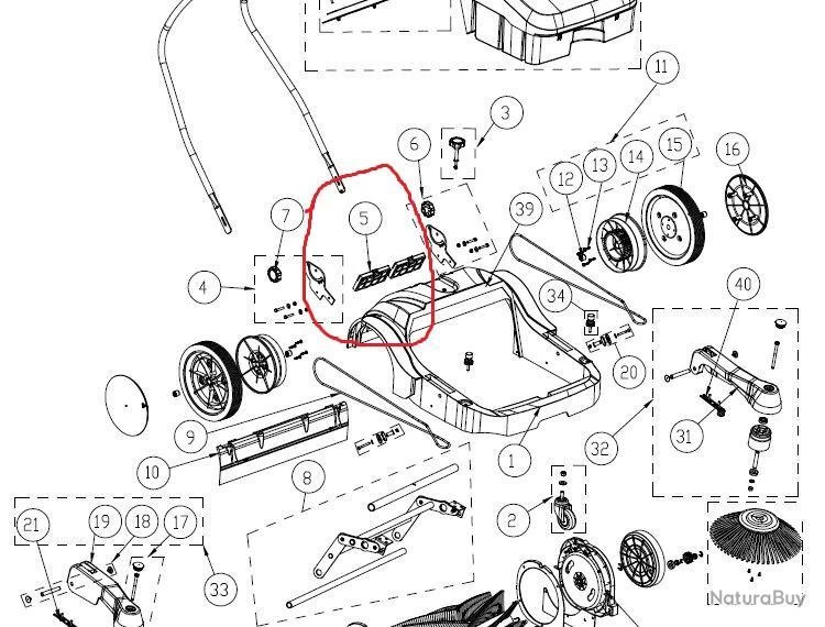 Filtre Balayeuse Manuelle NILFISK Alto 1 Filtre Balayeuse Manuelle NILFISK Alto