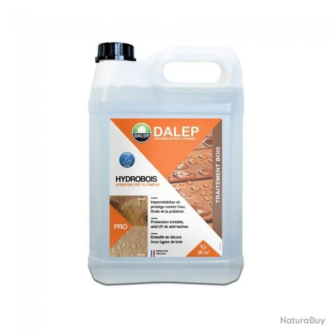 Hydrofuge Dalep Hydrobois 5L Prêt à L'emploi Pour 25m2 Effet Perlant 1 Hydrofuge Dalep Hydrobois 5L Prêt à L'emploi Pour 25m2 Effet Perlant
