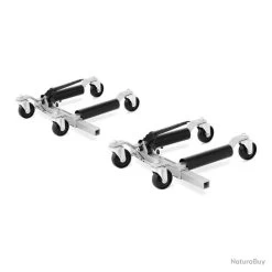 Lot De 2 Crics Rouleur - 335-595 Mm - 567 Kg - Atelier De Mécanique 14_0006376