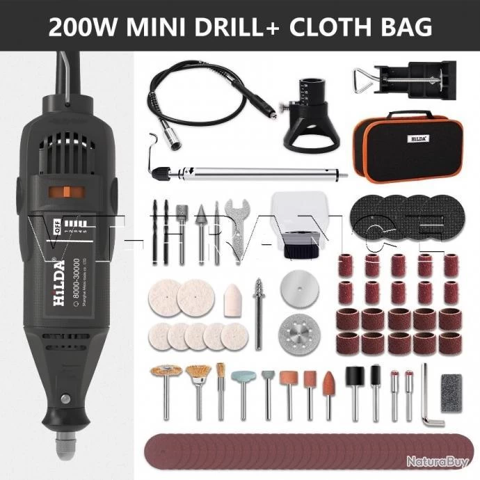 Mini Perceuse Meuleuse Style Dremel, Modele: DM-140 1 Mini Perceuse Meuleuse Style Dremel, Modele: DM-140