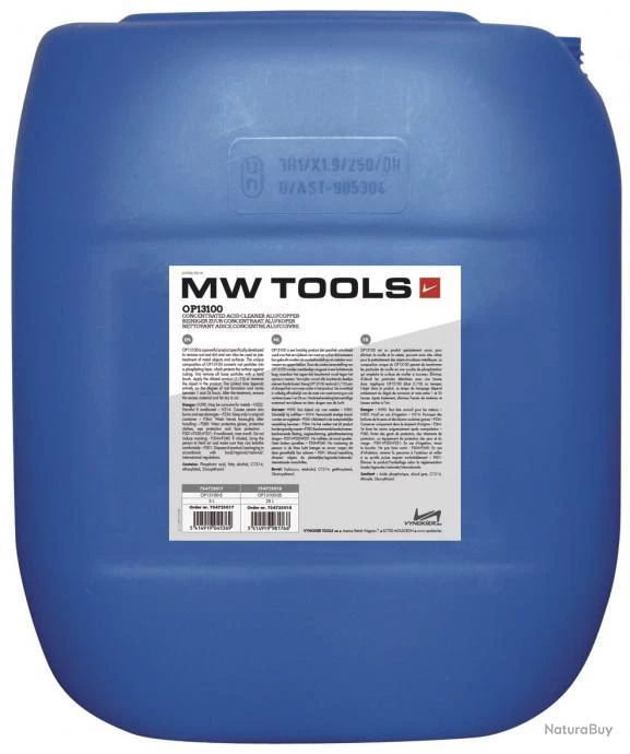 Nettoyant Pour Les Métaux Non Ferreux à Base D'eau MW-Tools OP13100-5 1 Nettoyant Pour Les Métaux Non Ferreux à Base D'eau MW-Tools OP13100-5