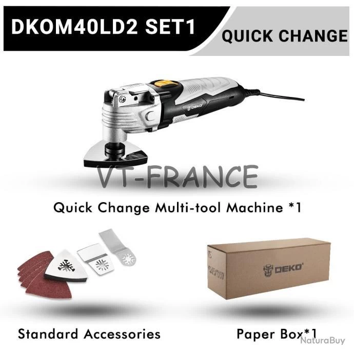 Outil Oscillant Multifonction Pro 400W, Modele: SET1 1 Outil Oscillant Multifonction Pro 400W, Modele: SET1