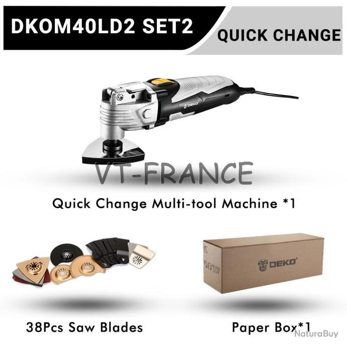 Outil Oscillant Multifonction Pro 400W, Modele: SET2 1 Outil Oscillant Multifonction Pro 400W, Modele: SET2