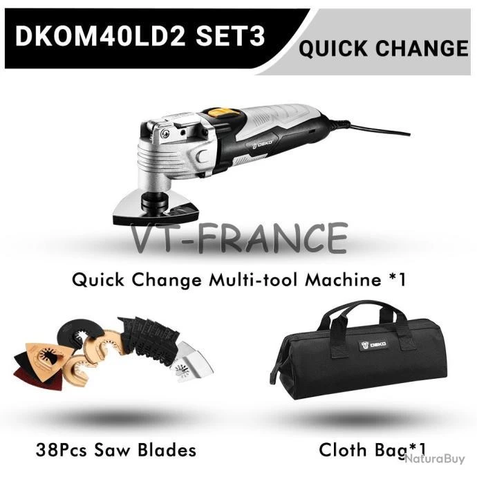 Outil Oscillant Multifonction Pro 400W, Modele: SET3 1 Outil Oscillant Multifonction Pro 400W, Modele: SET3