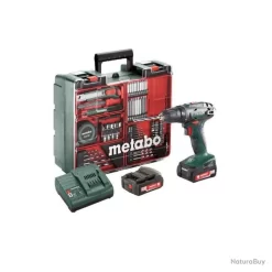 Perceuse-visseuse 14,4V 2x2Ah Li-Power Avec Accessoires BS 14.4 Set 602206880 Metabo