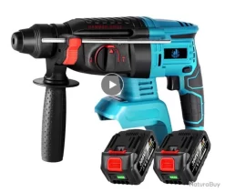 Perforateur Sans Fil Avec 2 Batteries Et Chargeur 18V, 20V 26mm