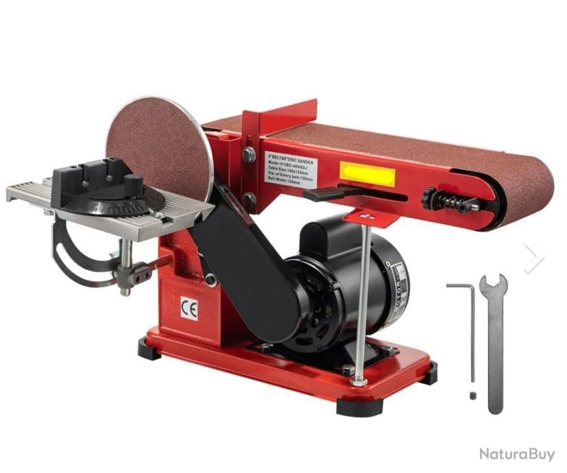 Ponceuse à Bande Et à Disque 375W Polir Métaux Ponceuse Électrique Ponçage LIVRAISON OFFERTE 1 Ponceuse à Bande Et à Disque 375W Polir Métaux Ponceuse Électrique Ponçage LIVRAISON OFFERTE