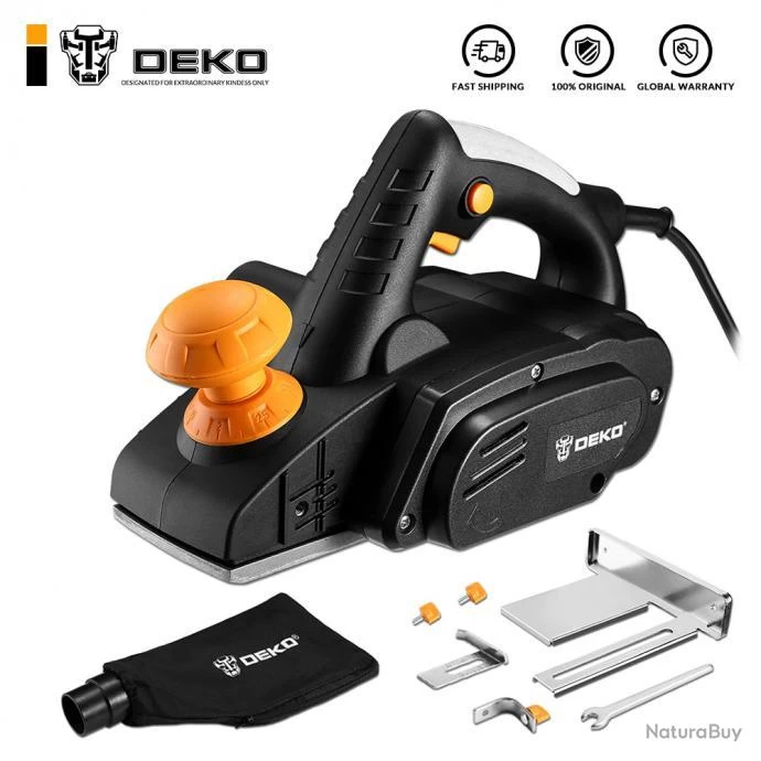 Rabot Electrique Pro 900W 82mm Vitesse Variable, Modele: DKEP900 1 Rabot Electrique Pro 900W 82mm Vitesse Variable, Modele: DKEP900