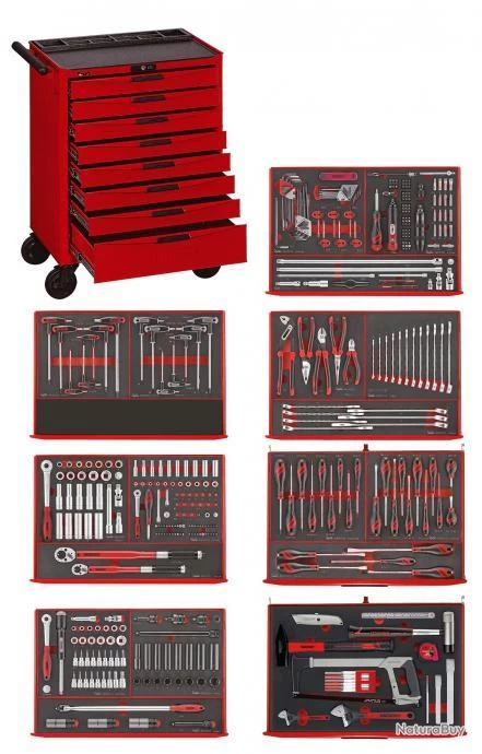 Servante à Outils 417 Pcs Teng Tools TCEMM417N8 1 Servante à Outils 417 Pcs Teng Tools TCEMM417N8