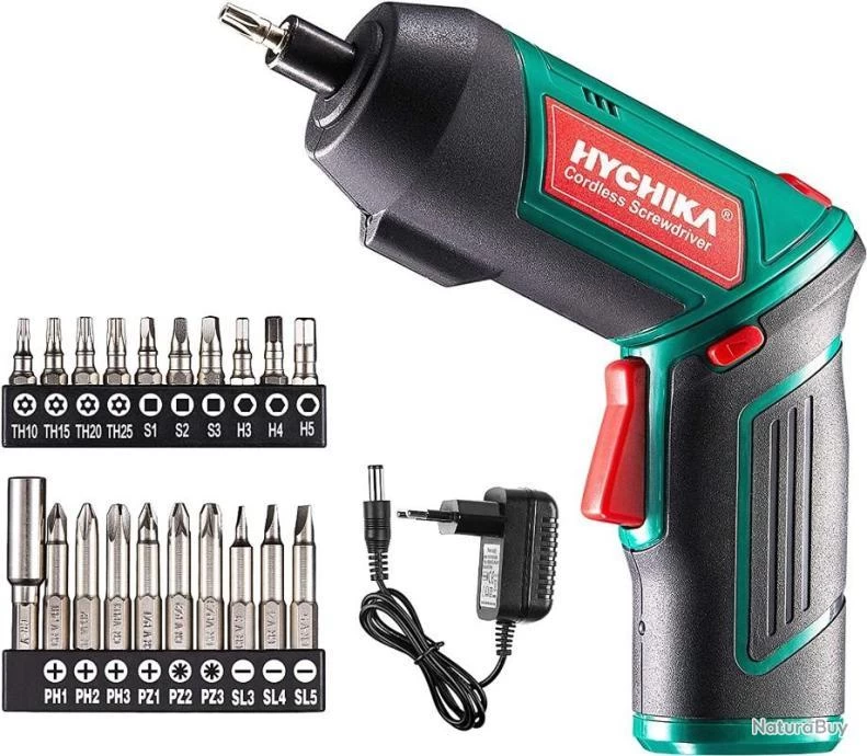 Visseuse Devisseuse Sans Fil 6Nm 2000mAh 3.6V LampeLED 20 Accessoires Mandrin Magnétique Chargeur 1 Visseuse Devisseuse Sans Fil 6Nm 2000mAh 3.6V LampeLED 20 Accessoires Mandrin Magnétique Chargeur