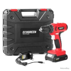 Visseuse Et Perceuse Sans Fil Batterie Au Lithium 21V 1.3Ah, Vitesse 1500rpm Chargeur InclusTD210L-1