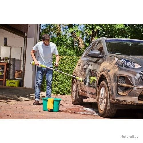 Brosse Motorisée Télescopique Ryobi R18TPS-120G 18V 2,0Ah Li-Ion One+ Rotative Brosse 15cm 2 Brosse Motorisée Télescopique Ryobi R18TPS-120G 18V 2,0Ah Li-Ion One+ Rotative Brosse 15cm – Image 2