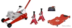 Pack Cric Rouleur 3T à Pédale Rapide + Chandelles, Selle Et Chariot De Visite MW-Tools CATSET5