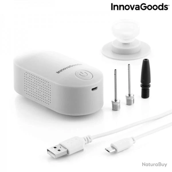 Gonfleur Et Pompe à Vide Rechargeable 2 En 1 InnovaGoods® Blovak 2 Gonfleur Et Pompe à Vide Rechargeable 2 En 1 InnovaGoods® Blovak – Image 2
