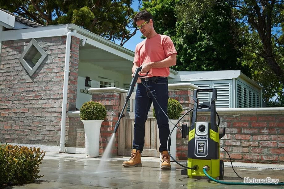 Nettoyeur Haute Pression Ryobi RPW120B 1800W 120bar Eau Froide Débit 380 L/h 2 Nettoyeur Haute Pression Ryobi RPW120B 1800W 120bar Eau Froide Débit 380 L/h – Image 2