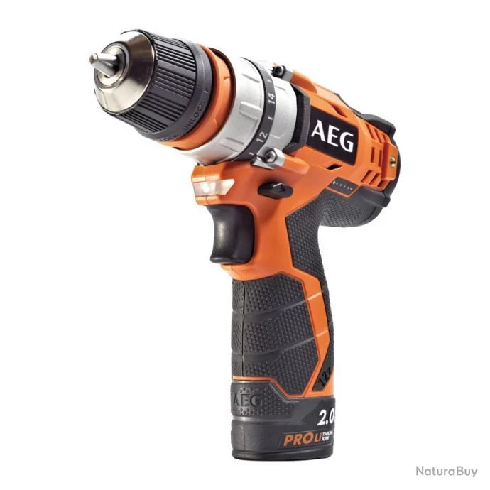Perceuse Visseuse 12 V Pro Li-Ion 2.0 Ah 32 Nm 2 Vitesses BBS 12C2 LI-202B AEG 1 Perceuse Visseuse 12 V Pro Li-Ion 2.0 Ah 32 Nm 2 Vitesses BBS 12C2 LI-202B AEG