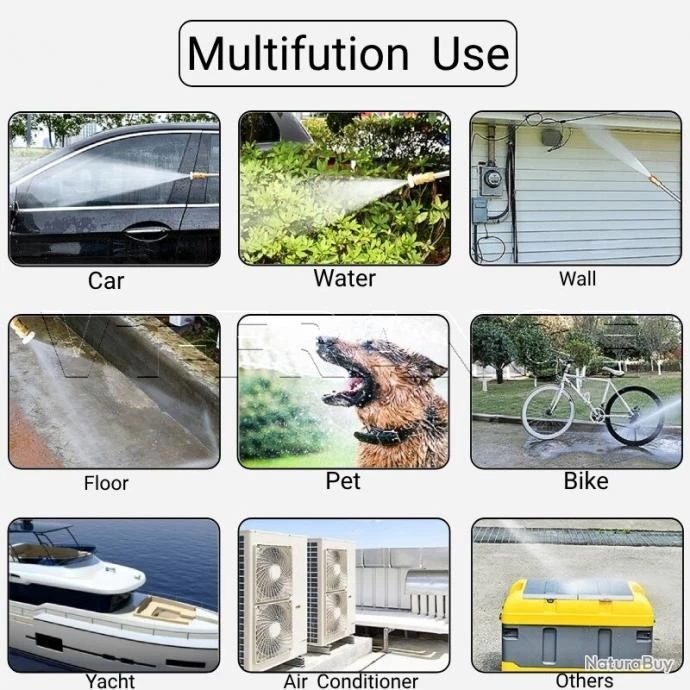 Makita Pistolet Haute Pression Sans Fil 30/60 Bars, Modele: Kit 1 2 Makita Pistolet Haute Pression Sans Fil 30/60 Bars, Modele: Kit 1 – Image 2