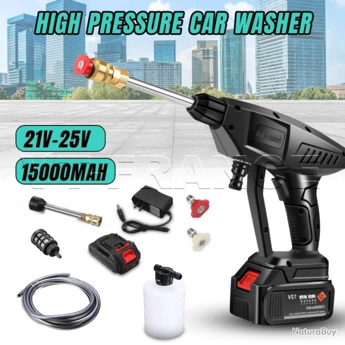 Pistolet Haute Pression Sans Fil 30/60 Bars, Modele: Kit 2 2 Pistolet Haute Pression Sans Fil 30/60 Bars, Modele: Kit 2 – Image 2