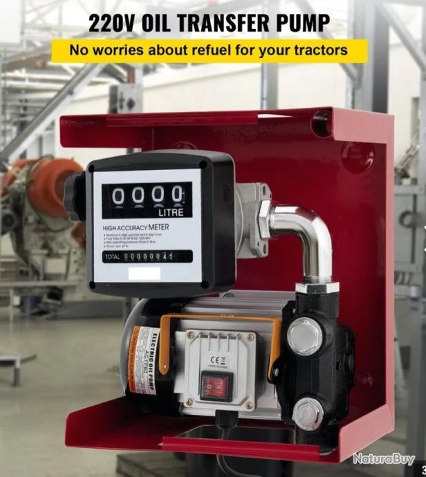 Pompe Diesel Auto-amorçante 60L/min, Pompe Gasoil électrique 550W.......LIVRAISON OFFERTE 2 Pompe Diesel Auto-amorçante 60L/min, Pompe Gasoil électrique 550W.......LIVRAISON OFFERTE – Image 2