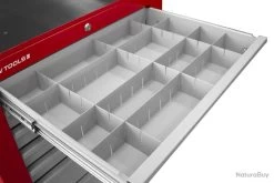 Set De Séparateurs De Tiroirs Gris MW-Tools LVLK4955