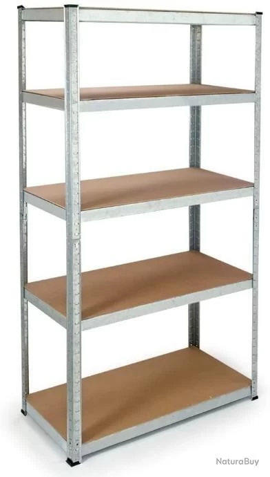 TOP ENCHERE - Etagère Modulable à 5 Plateaux - Résistant Jusqu'à 130 Kg - LIVRAISON GRATUITE 2 TOP ENCHERE - Etagère Modulable à 5 Plateaux - Résistant Jusqu'à 130 Kg - LIVRAISON GRATUITE – Image 2