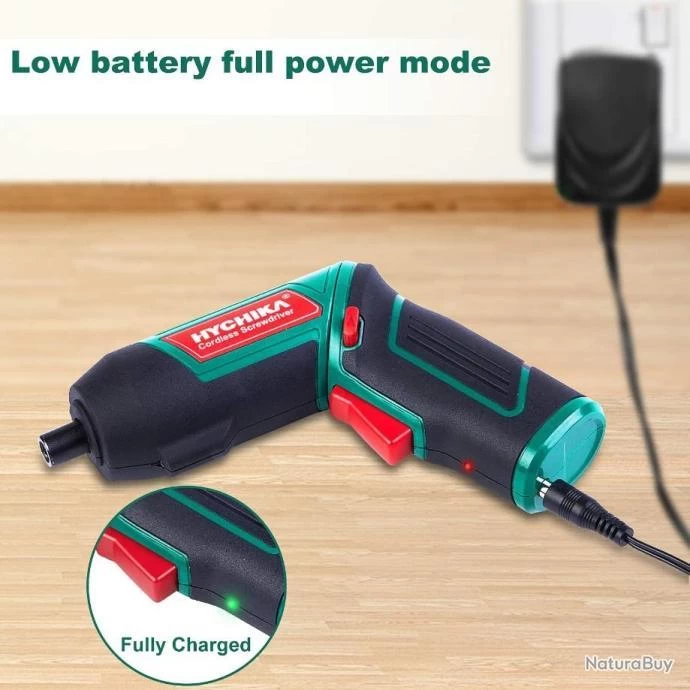 Visseuse Devisseuse Sans Fil 6Nm 2000mAh 3.6V LampeLED 20 Accessoires Mandrin Magnétique Chargeur 2 Visseuse Devisseuse Sans Fil 6Nm 2000mAh 3.6V LampeLED 20 Accessoires Mandrin Magnétique Chargeur – Image 2