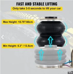 Cric Pneumatique 3 Tonnes, Cric De Levage Triples Coussins.....LIVRAISON OFFERTE -Des outils pour votre vie. 00003 Cric Pneumatique 3 tonnes Cric de Levage Triples Coussins.LIVRAISON OFFERTE