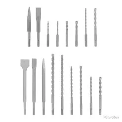 Jeu De Mèches Et Burins SDS Plus - 17 Pièces 14_0006675 -Des outils pour votre vie. 00003 Jeu de meches et burins SDS Plus 17 pieces 14 0006675