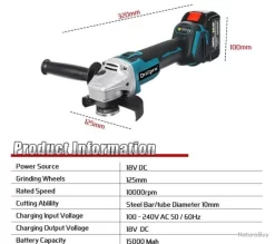 Meuleuse Angle Drillpro Batterie Lithium Diamètre 125 Mm Bleu Noir Puissante Haute Qualité Brushless 13 Meuleuse Angle Drillpro Batterie Lithium Diamètre 125 Mm Bleu Noir Puissante Haute Qualité Brushless -Des outils pour votre vie. 00003 Meuleuse Angle Drillpro Batterie Lithium Diametre 125 mm Bleu Noir Puissante Haute Qualite brushless