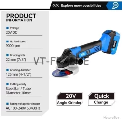 Meuleuse D Angle 125mm Pro Sans Fil 20/21V, Modele: B 7 Meuleuse D Angle 125mm Pro Sans Fil 20/21V, Modele: B -Des outils pour votre vie. 00003 Meuleuse d Angle 125mm Pro Sans Fil 20 21V Modele B