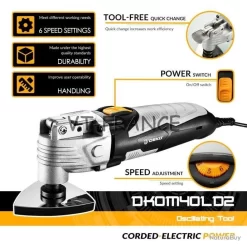 Outil Oscillant Multifonction Pro 400W, Modele: SET2 7 Outil Oscillant Multifonction Pro 400W, Modele: SET2 -Des outils pour votre vie. 00003 Outil Oscillant Multifonction Pro 400W Modele SET2