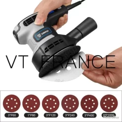 Ponceuse Orbitale PRO 320W, Modele: DKOS32STI -Des outils pour votre vie. 00003 Ponceuse Orbitale PRO 320W Modele DKOS32STI