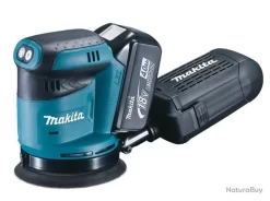 Ponceuse Excentrique 18V Li-Ion 5Ah Diam125mm DBO180RTJ Makita