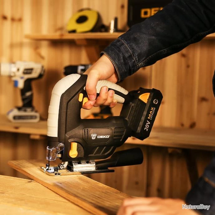 Scie Sauteuse Pro 1050W Guidage Laser LED, Modele: QD6633 2 Batteries 3 Scie Sauteuse Pro 1050W Guidage Laser LED, Modele: QD6633 2 Batteries – Image 3