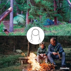 Scie à Chaine à Main Scies De Fil En Acier Inoxydable Outil De Survie + Gant (4 Scie à Mains) -Des outils pour votre vie. 00003 Scie a Chaine a Main Scies de Fil en Acier Inoxydable Outil de Survie Gant 4 Scie a mains