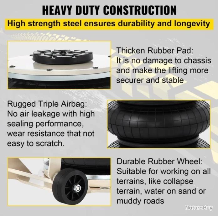 Cric Pneumatique Gonflable 5 Tonnes .....livraison Offerte 4 Cric Pneumatique Gonflable 5 Tonnes .....livraison Offerte – Image 4