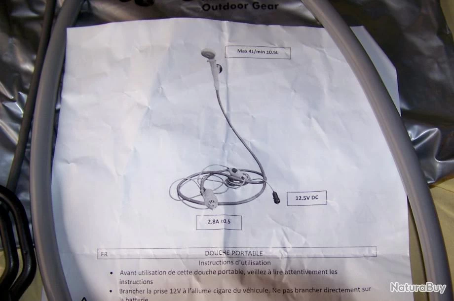 DOUCHETTE D'EXTERIEUR NOMADE "MIDLAND" POUR NETTOYER VOS BOTTES OU RAFRAÎCHIR VOS CHIENS 4 DOUCHETTE D'EXTERIEUR NOMADE "MIDLAND" POUR NETTOYER VOS BOTTES OU RAFRAÎCHIR VOS CHIENS – Image 4