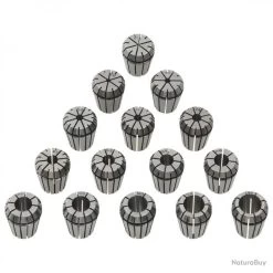 Douilles De Serrage ER25 15 Pcs Ensemble D'outils De Tournage 146723